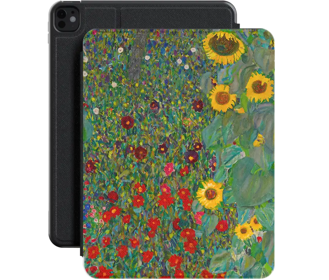 Farm Garden With Sunflowers