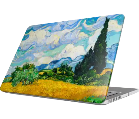 Wheat Field with Cypresses