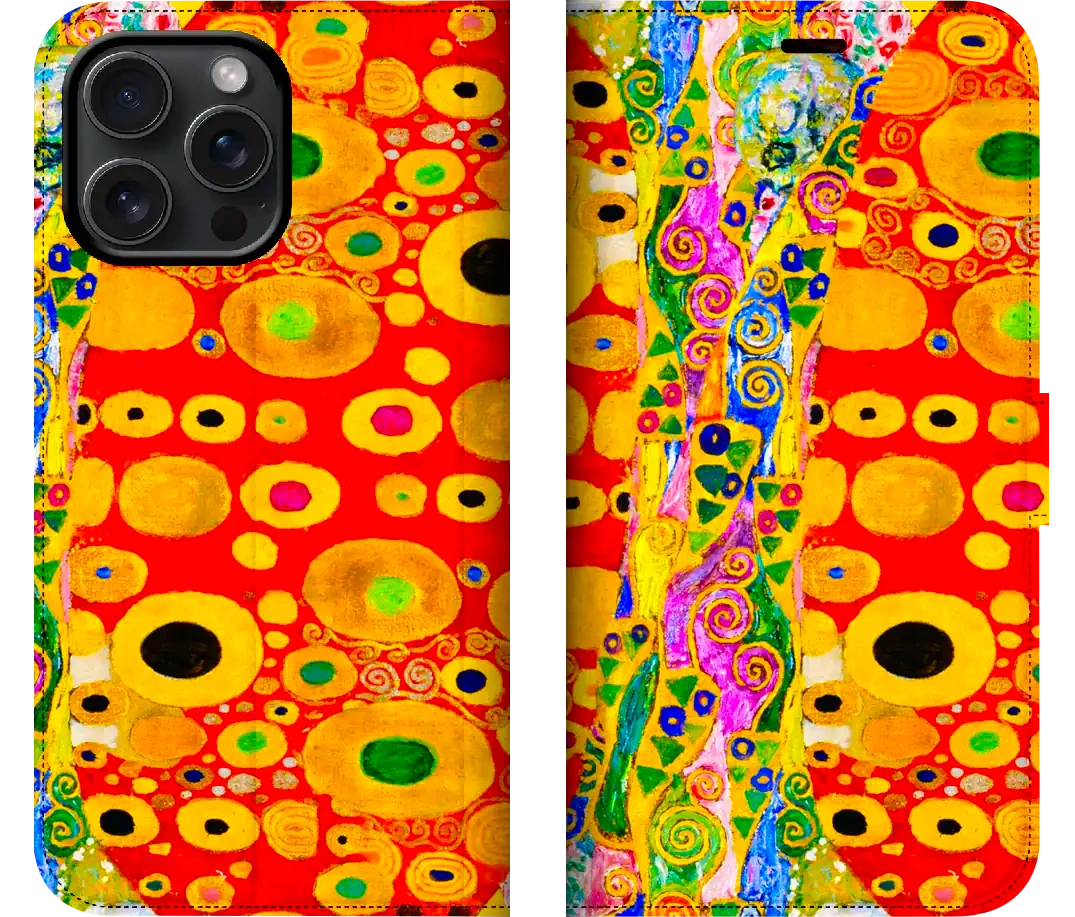 Gustav Klimt Art Nouveau Collection of iPhone and Samsung Galaxy Folio Phone Wallets