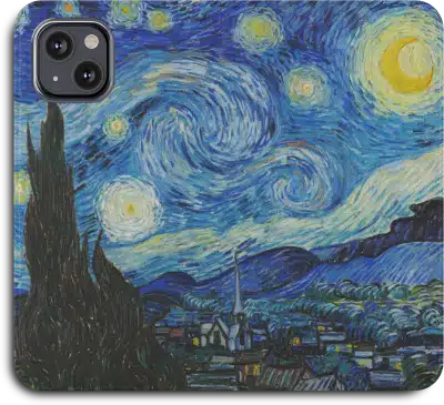 Vincent Van Gogh - Almond Blossoms, iPhone and Samsung Galaxy Impressionist Art Folio Flip Phone Wallet