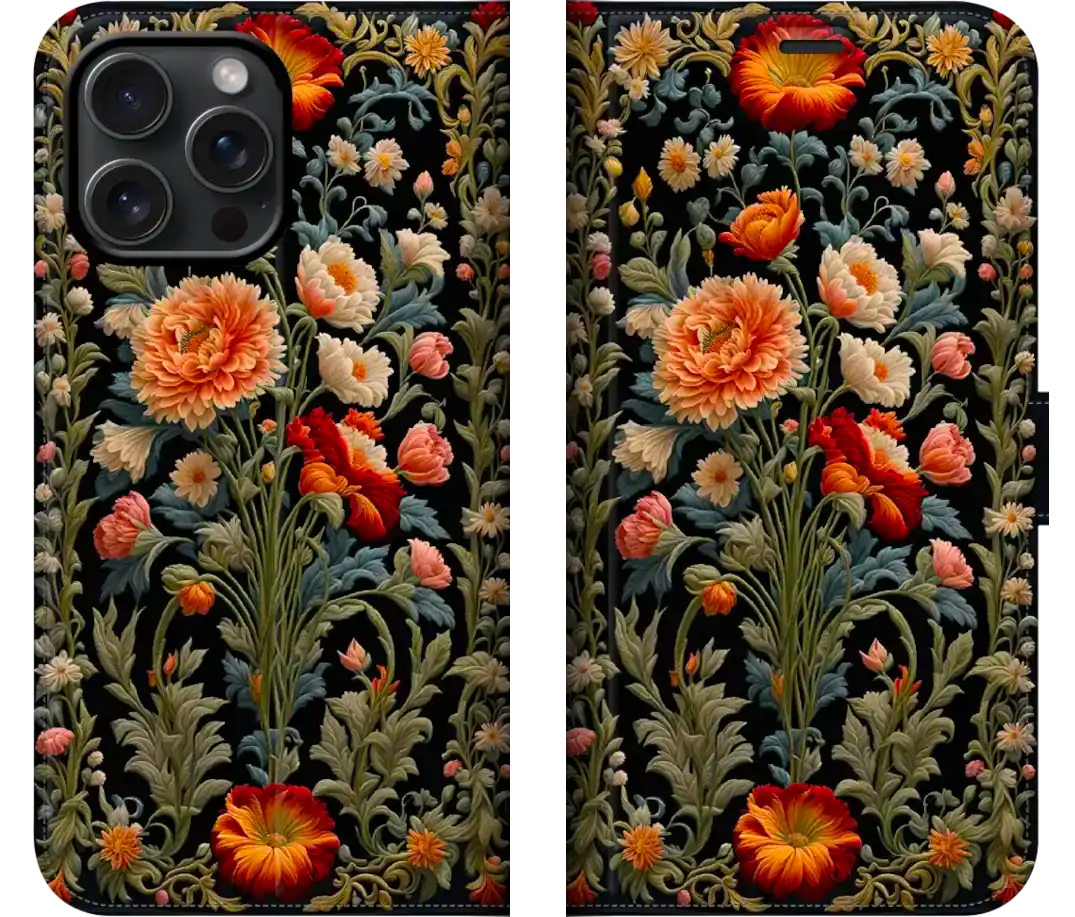 William Morris Art Nouveau Inspired Tapestry iPhone and Samsung Galaxy Folio Phone Wallets